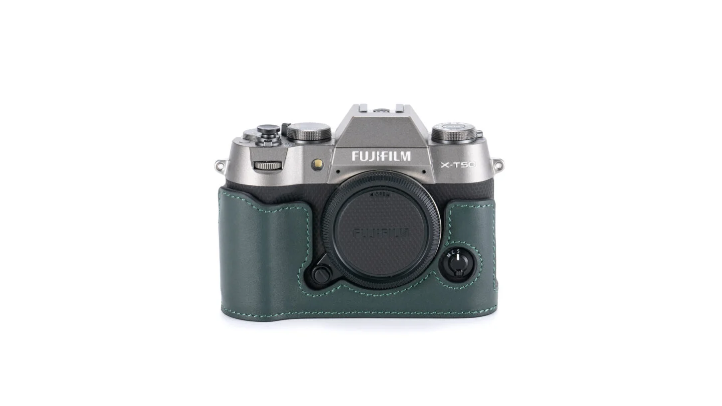 Leather Camera Case for Fujifilm X-T50 – Green | Tilta