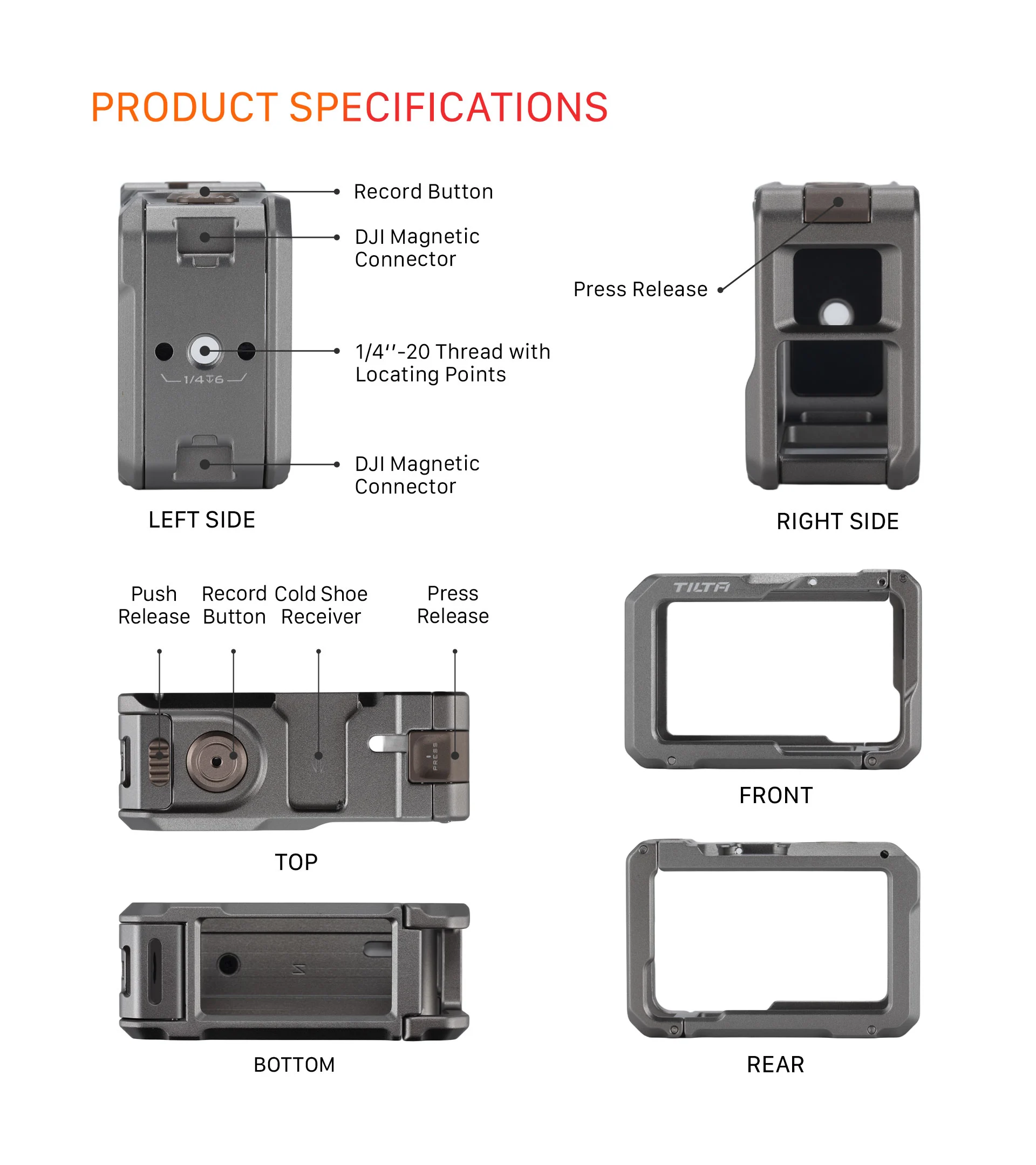 Full Camera Cage for DJI Osmo Action 5 Pro