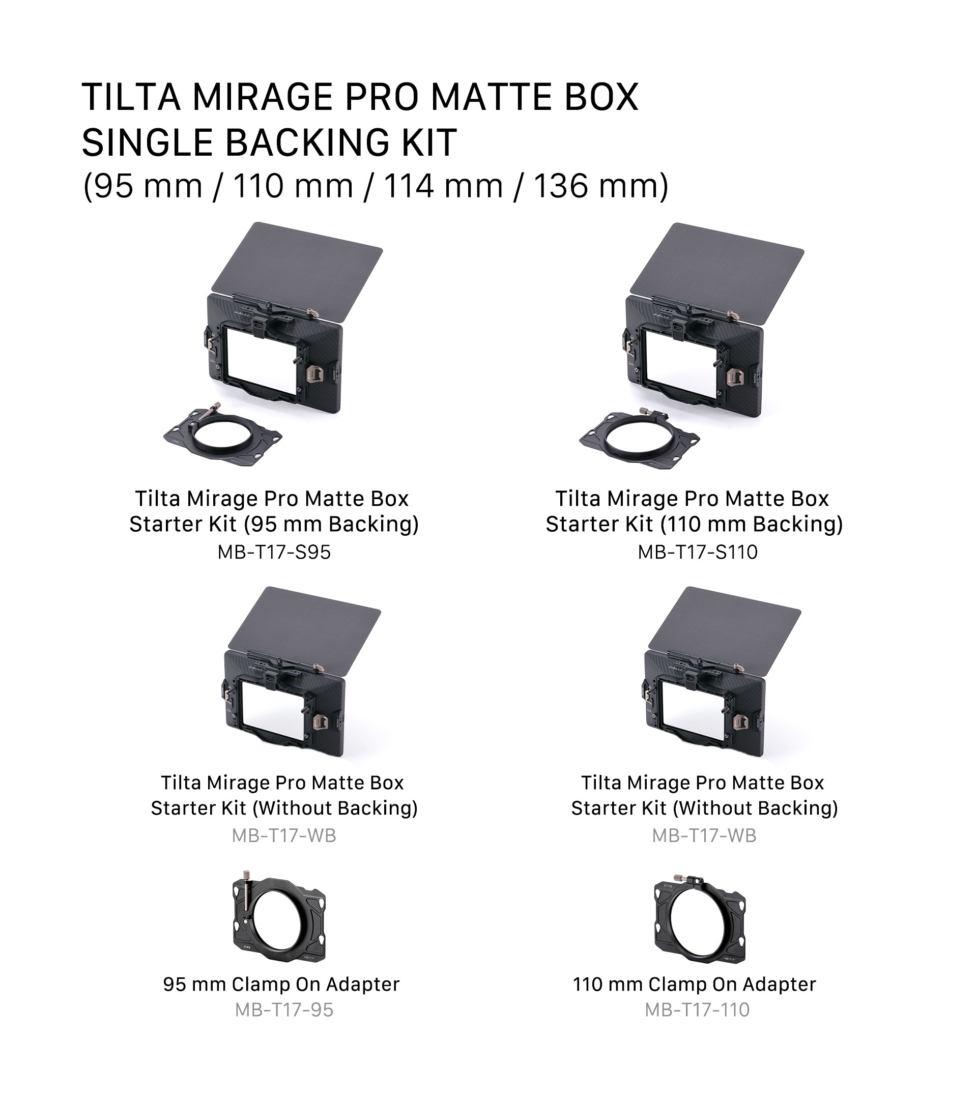 Tilta Mirage Pro Mat Kutu Tekli Destek Kiti