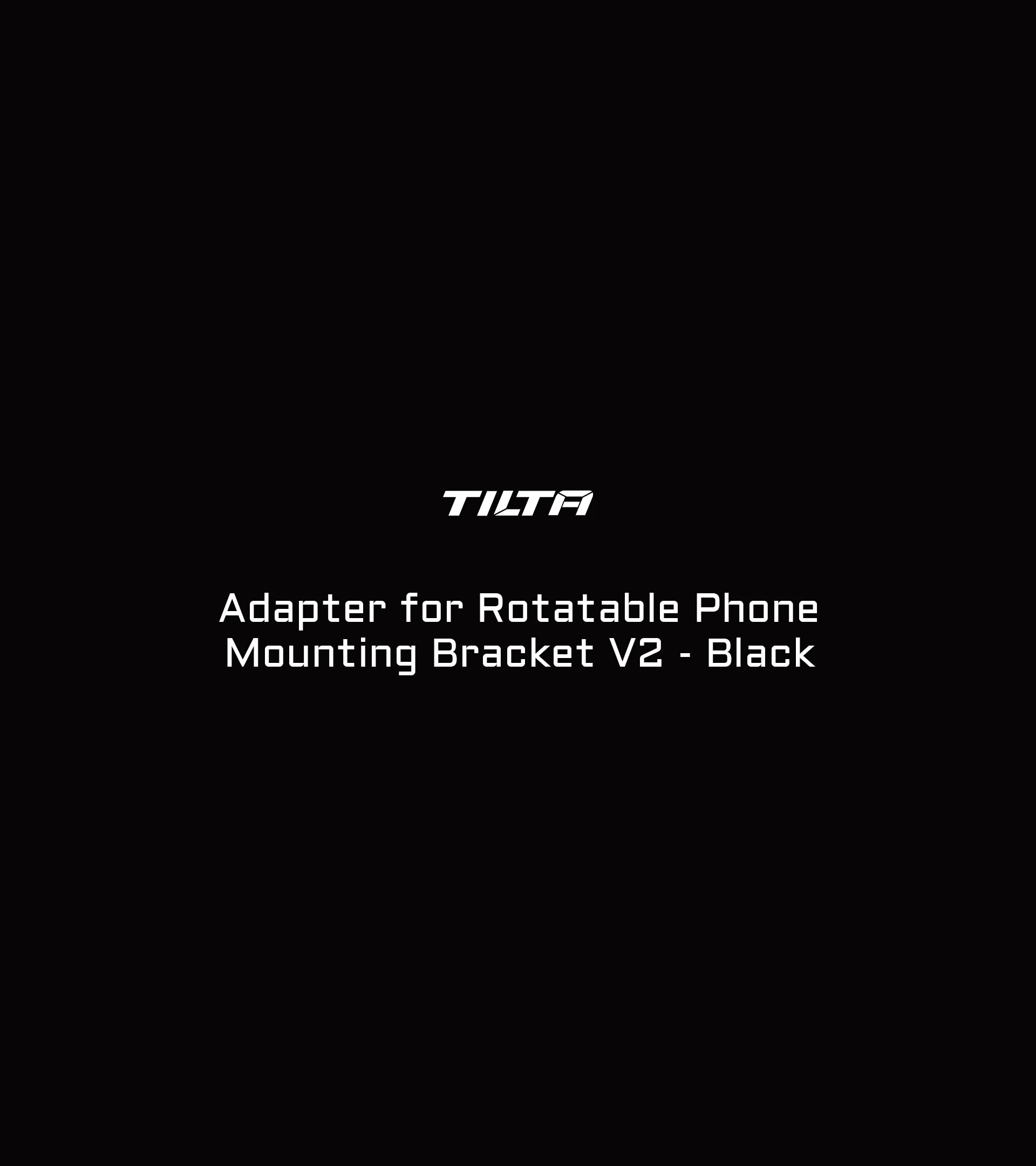 Adapter for Rotatable Phone Mounting Bracket V2 – Black