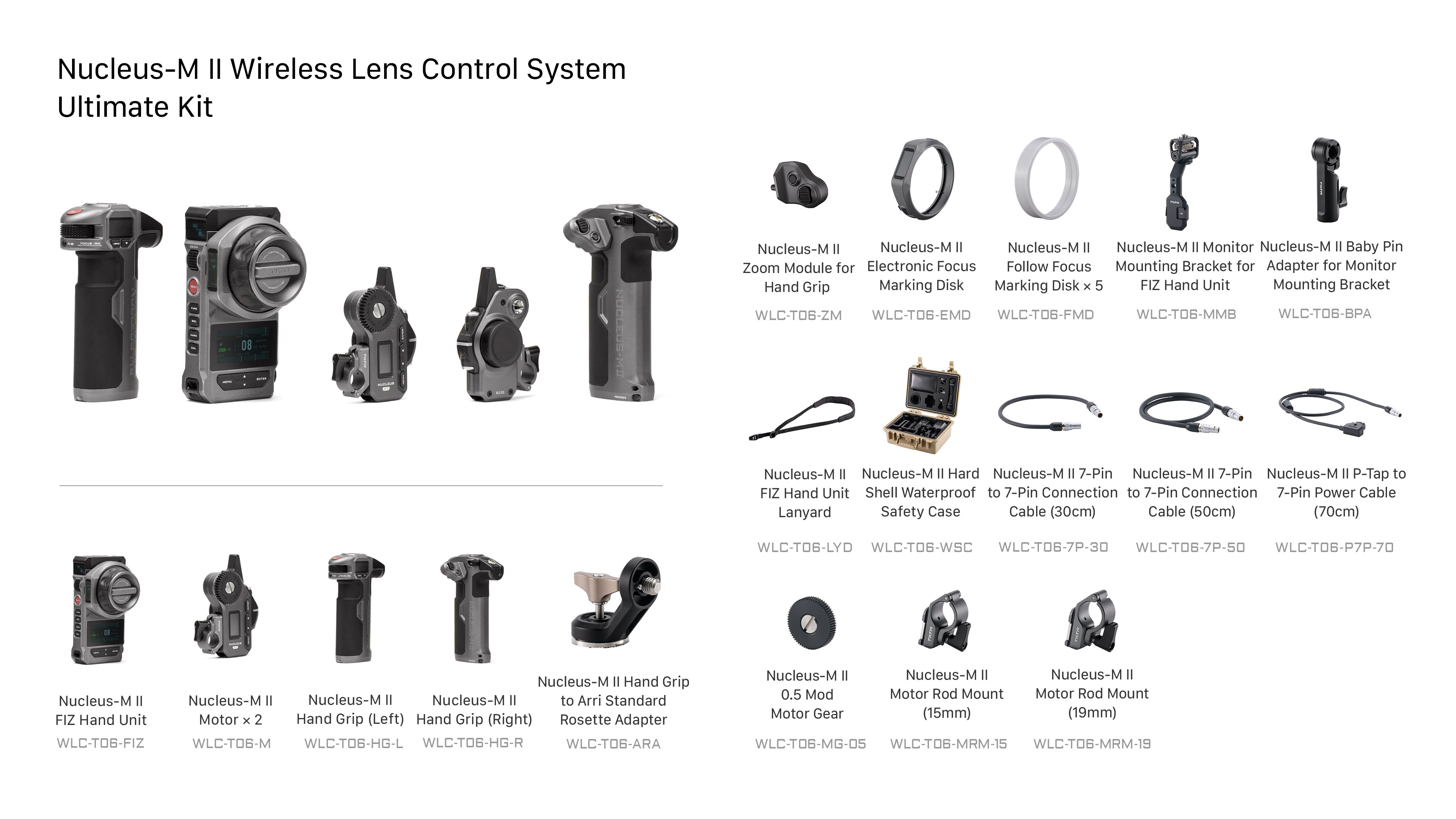 Kit Ultimate Nucleus-M II Wireless Lens Control System (système de contrôle d'objectif sans fil)