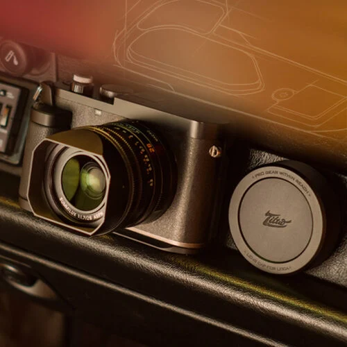 Vintage Camera Cage for Leica Q3 Travel Kit – Black