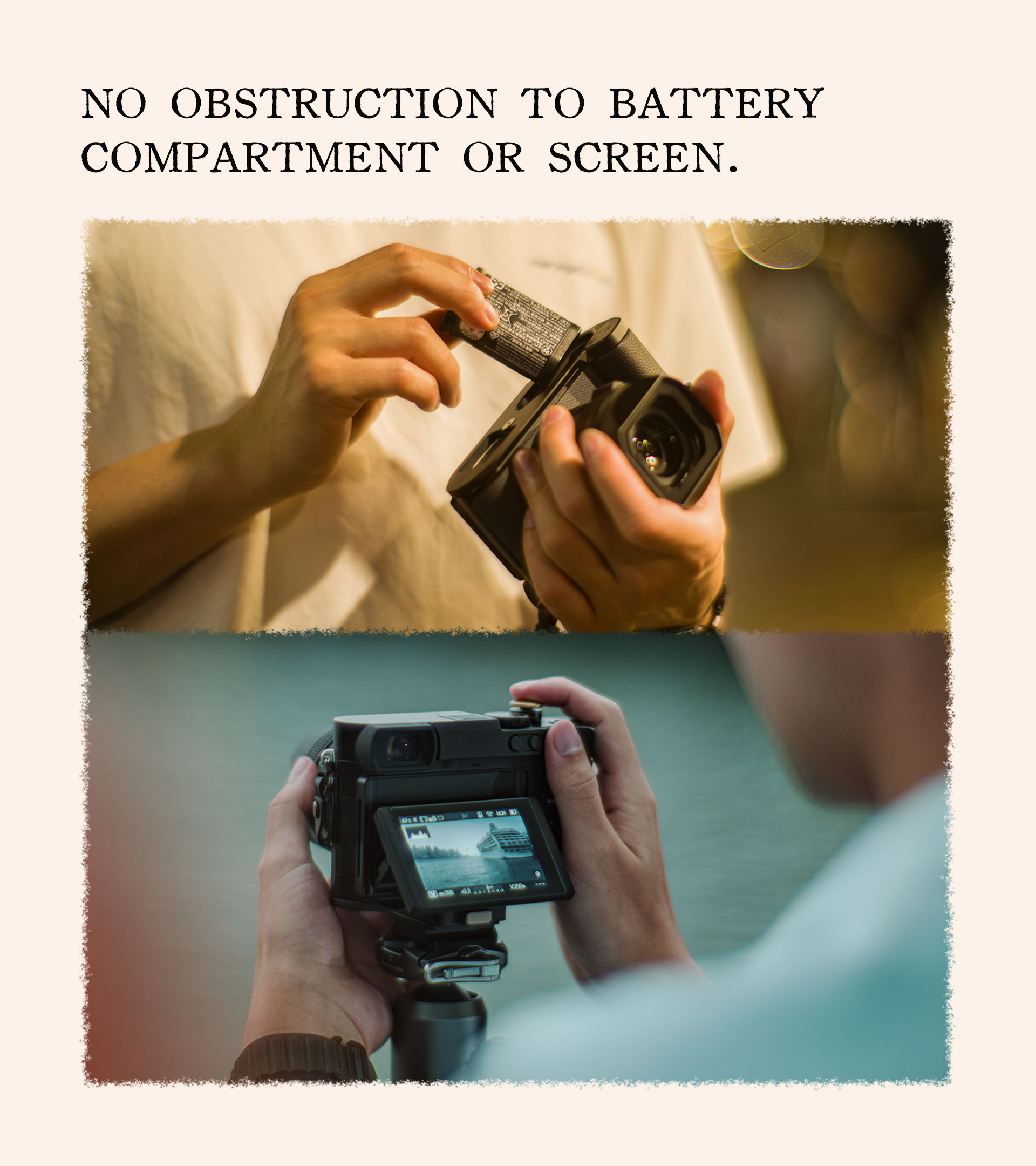 Vintage Camera Cage for Leica Q3 Travel Kit – Black