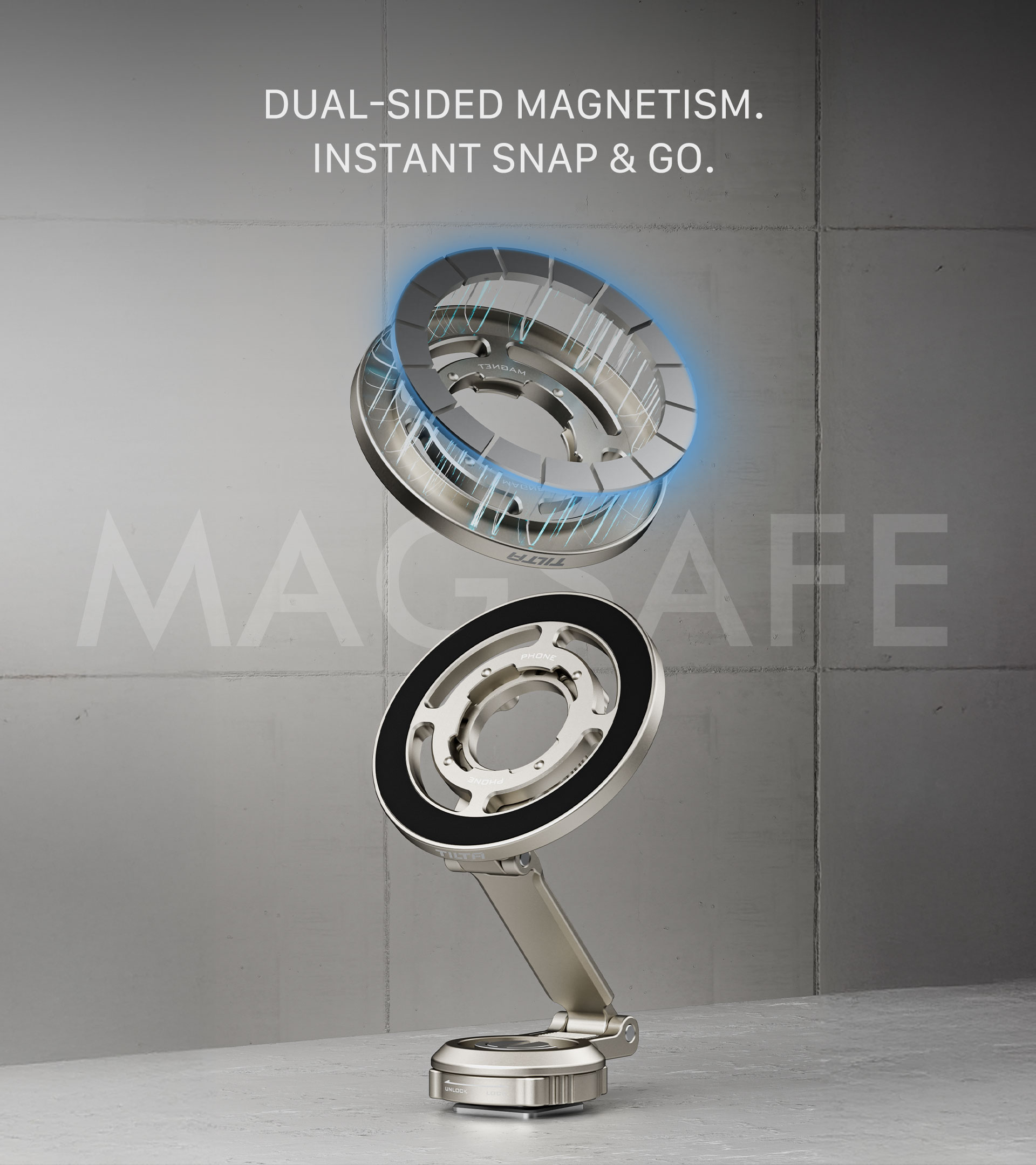Tilta Magnetic Articulating Mounting Kit – Titanium Grey