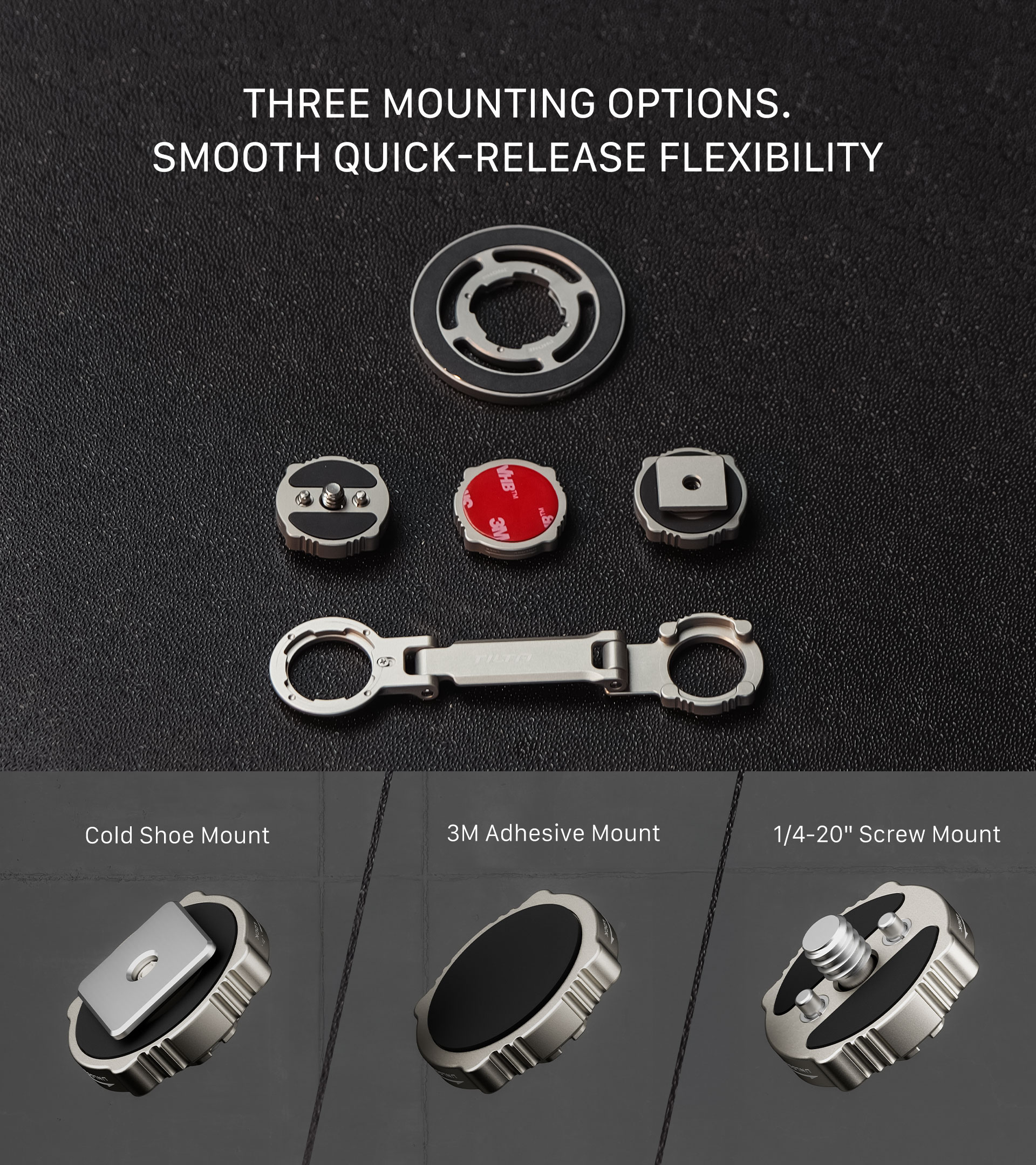 Tilta Magnetic Articulating Mounting Kit – Titanium Grey