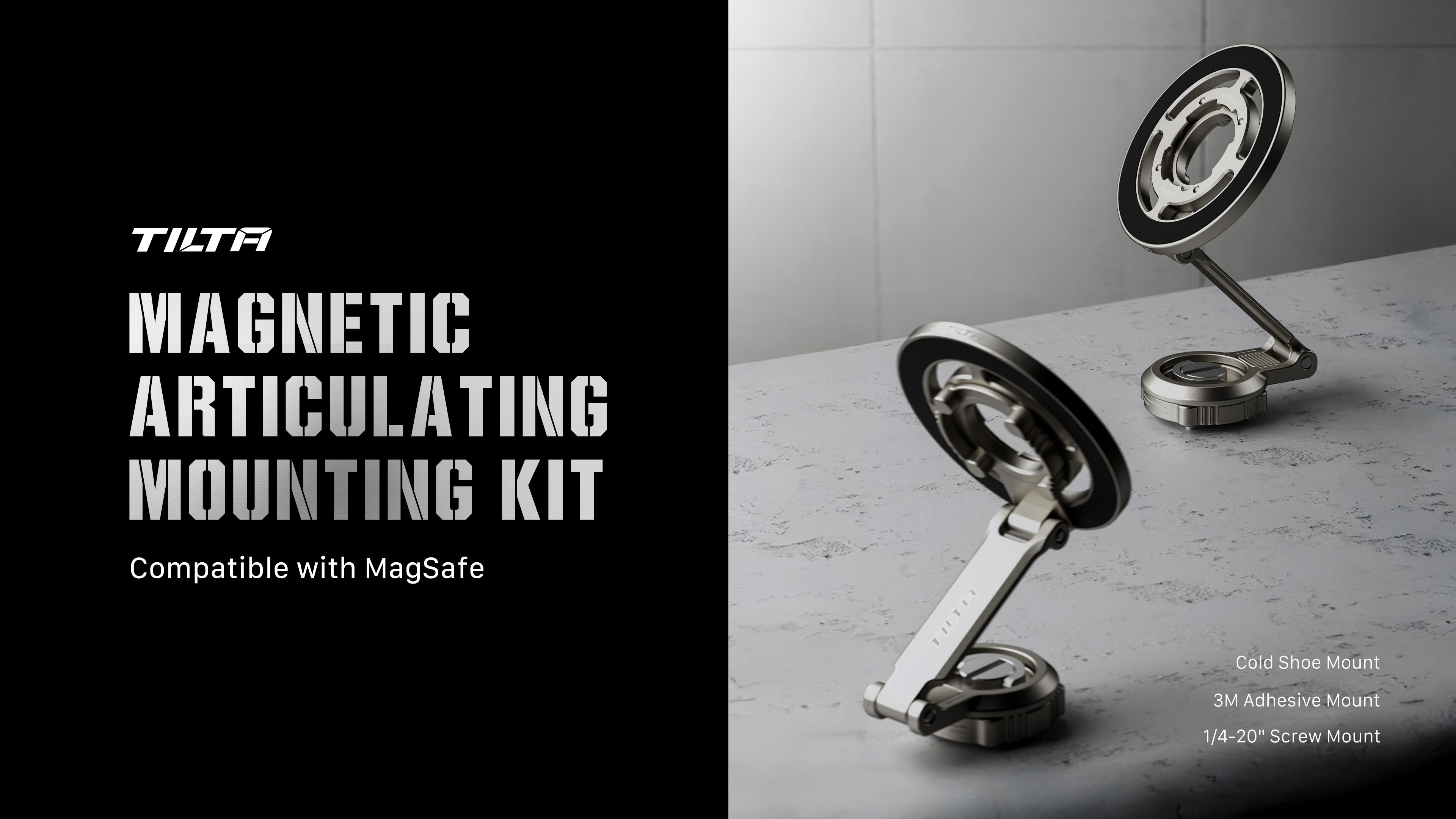 Tilta Magnetic Articulating Mounting Kit – Titanium Grey