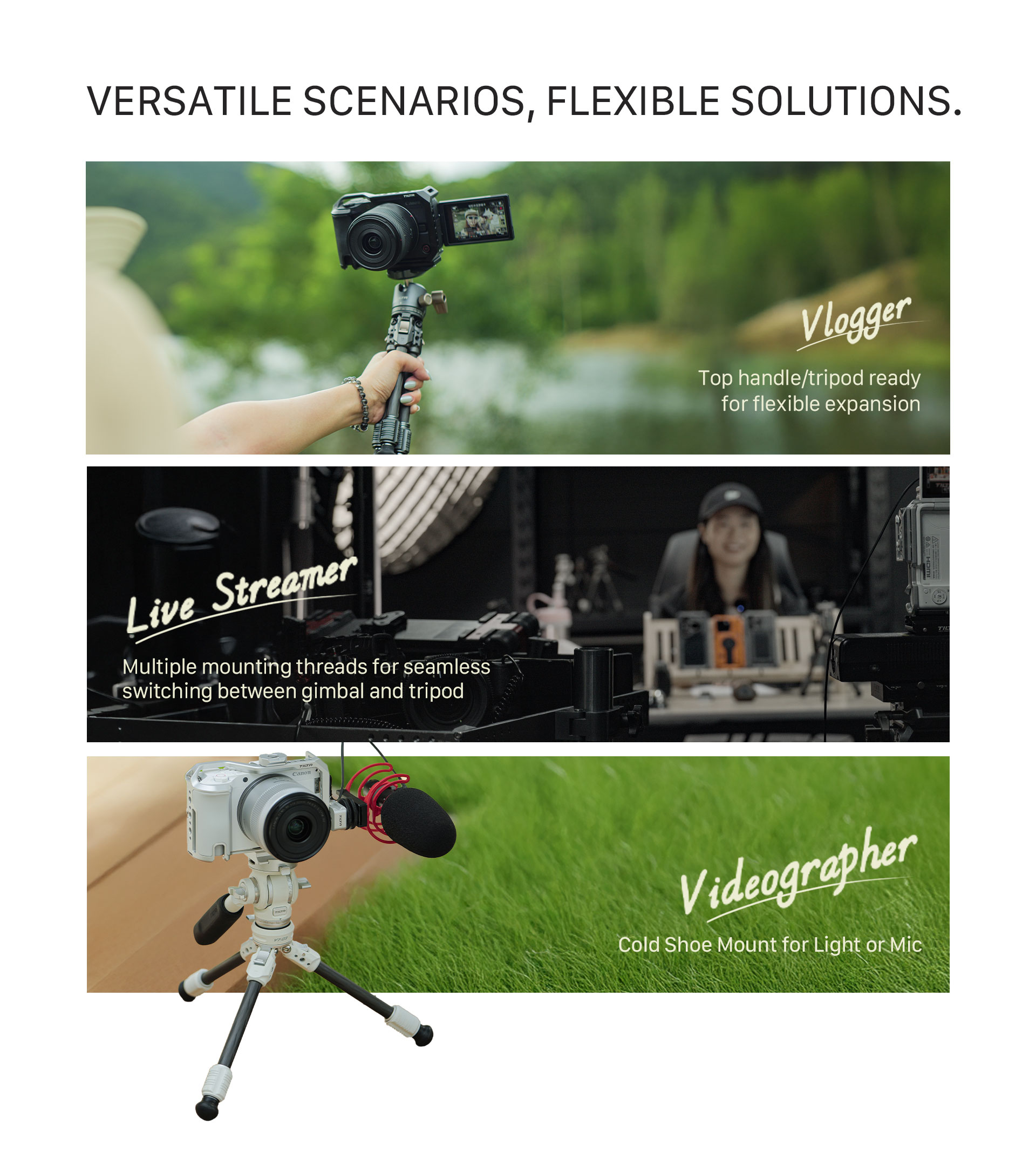 Camera Cage for Canon R50 V Base Kit