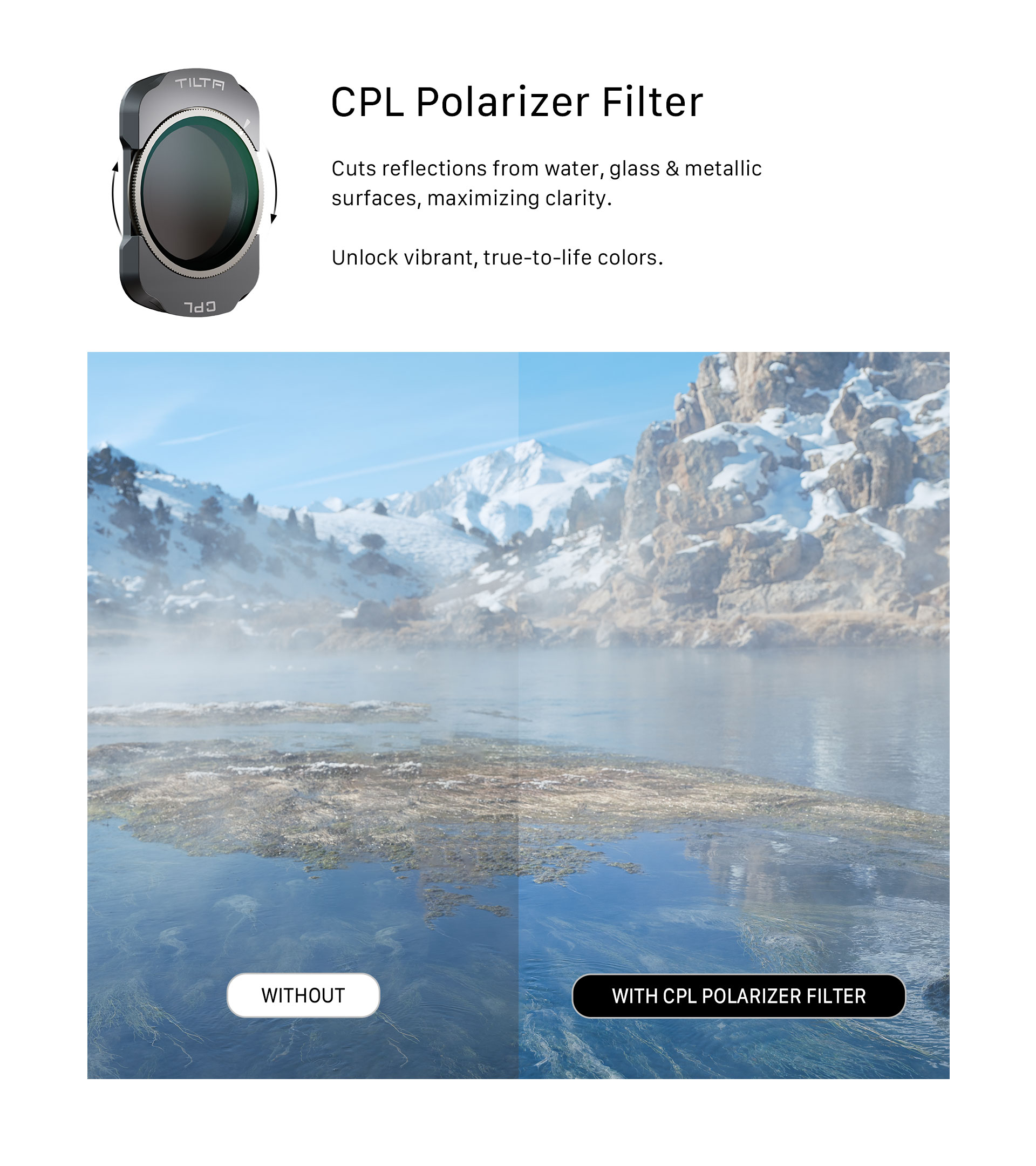 Tilta Polarizer Filter for DJI Osmo Pocket 3
