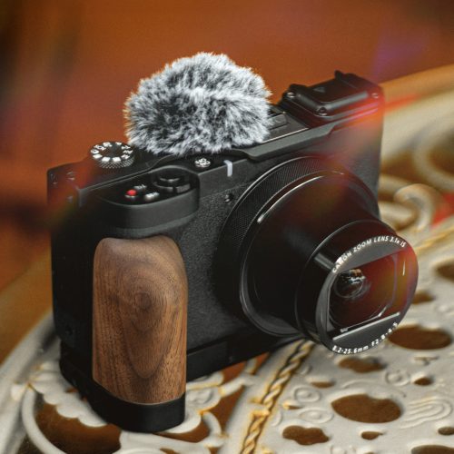 Vintage Camera Cage for Canon PowerShot V1 Base Kit – Black