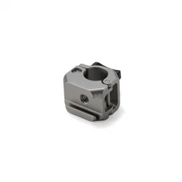 15mm Rod Clamp Mounting Adapter with Cold Shoe (1/4″-20) – Titanium White