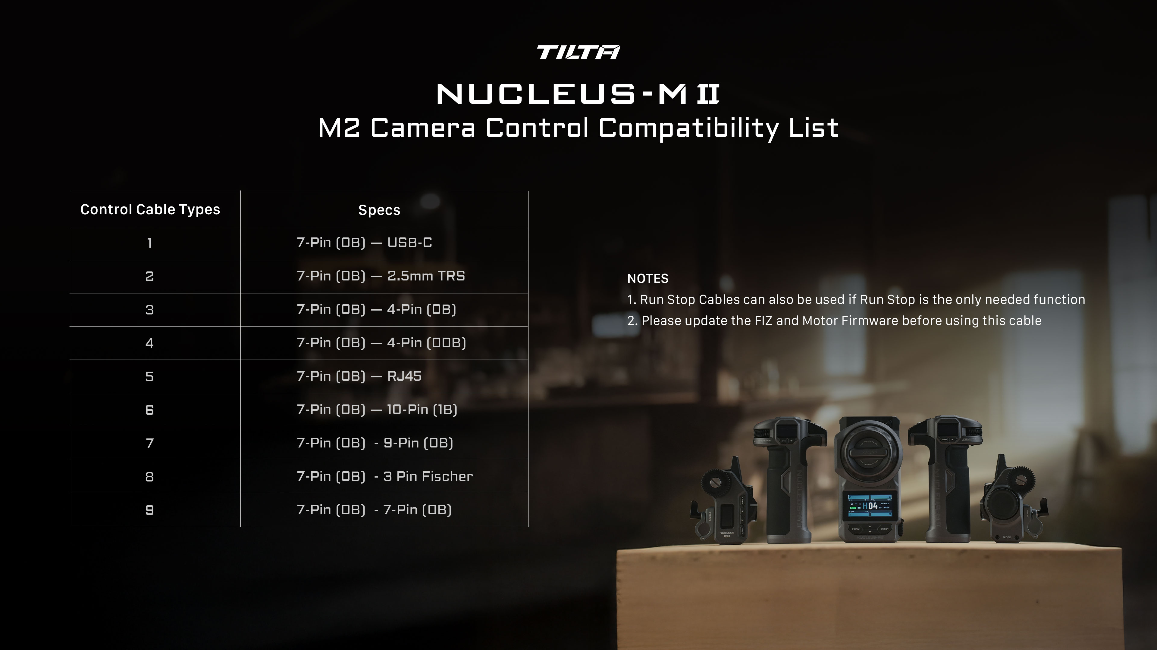 Nucleus-M II 7-Pin Control Cable Nucleus-M II 7-Pin Control Cable