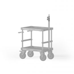 Heavy Duty Baby Pin Stand for Boulder Camera Cart – Silver