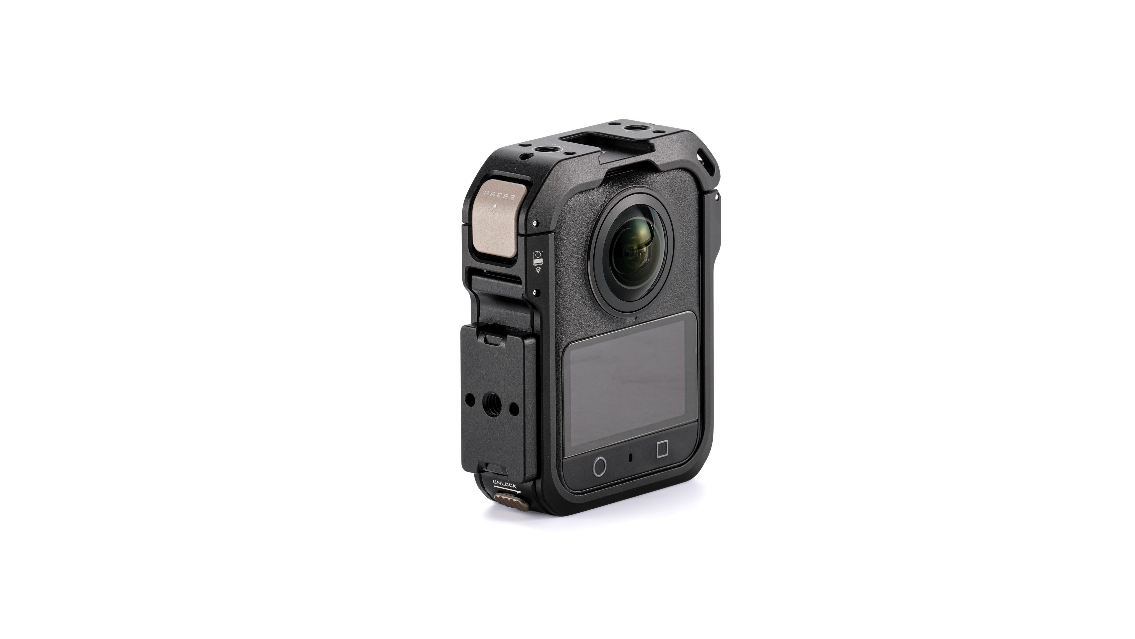 Jaula Completa Para Cámara DJI Osmo 360 - Compatible, Color Negro, Protección Y Montaje Seguro