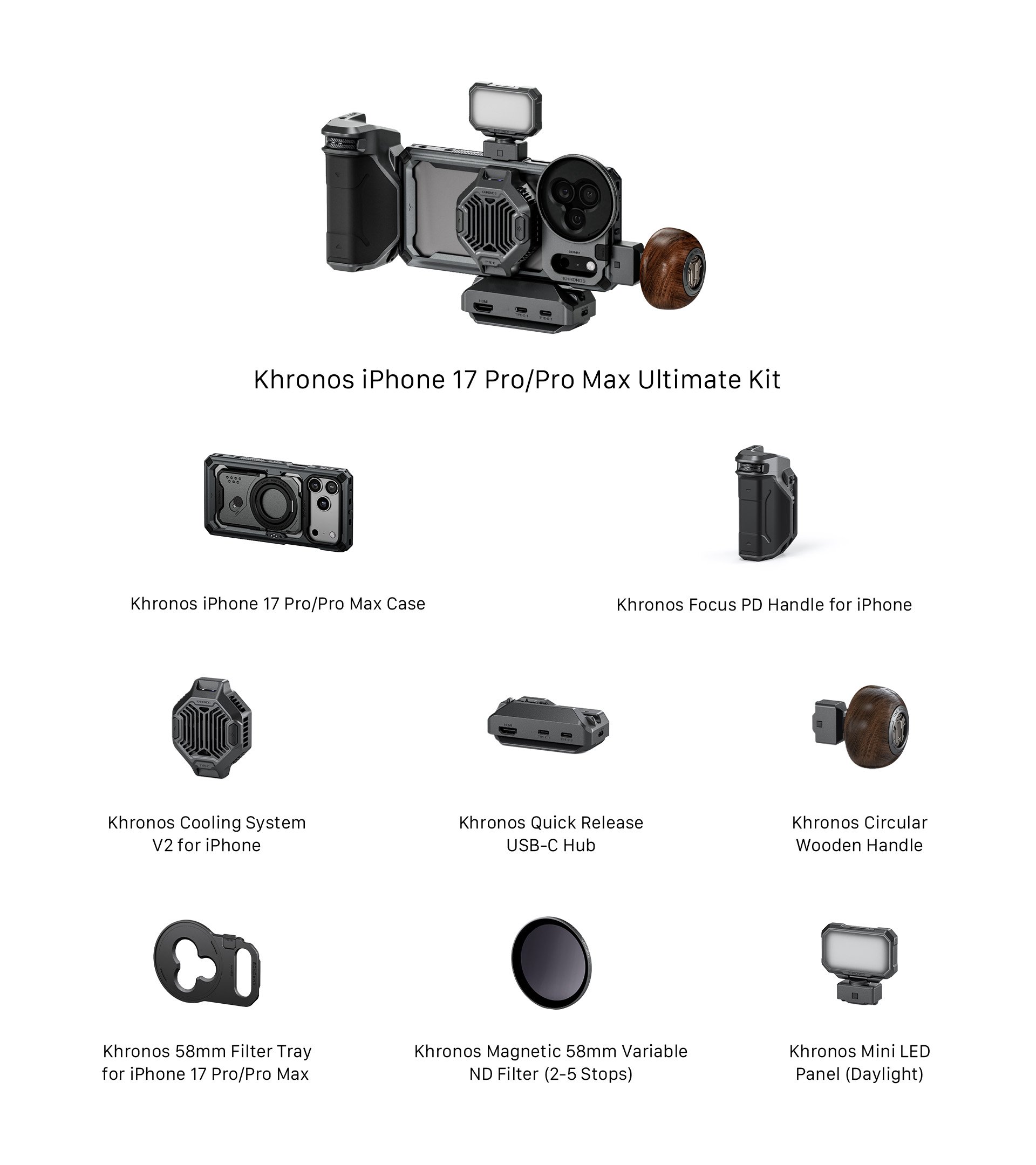 Khronos iPhone 17 Pro/Pro Max Ultimate Kit
