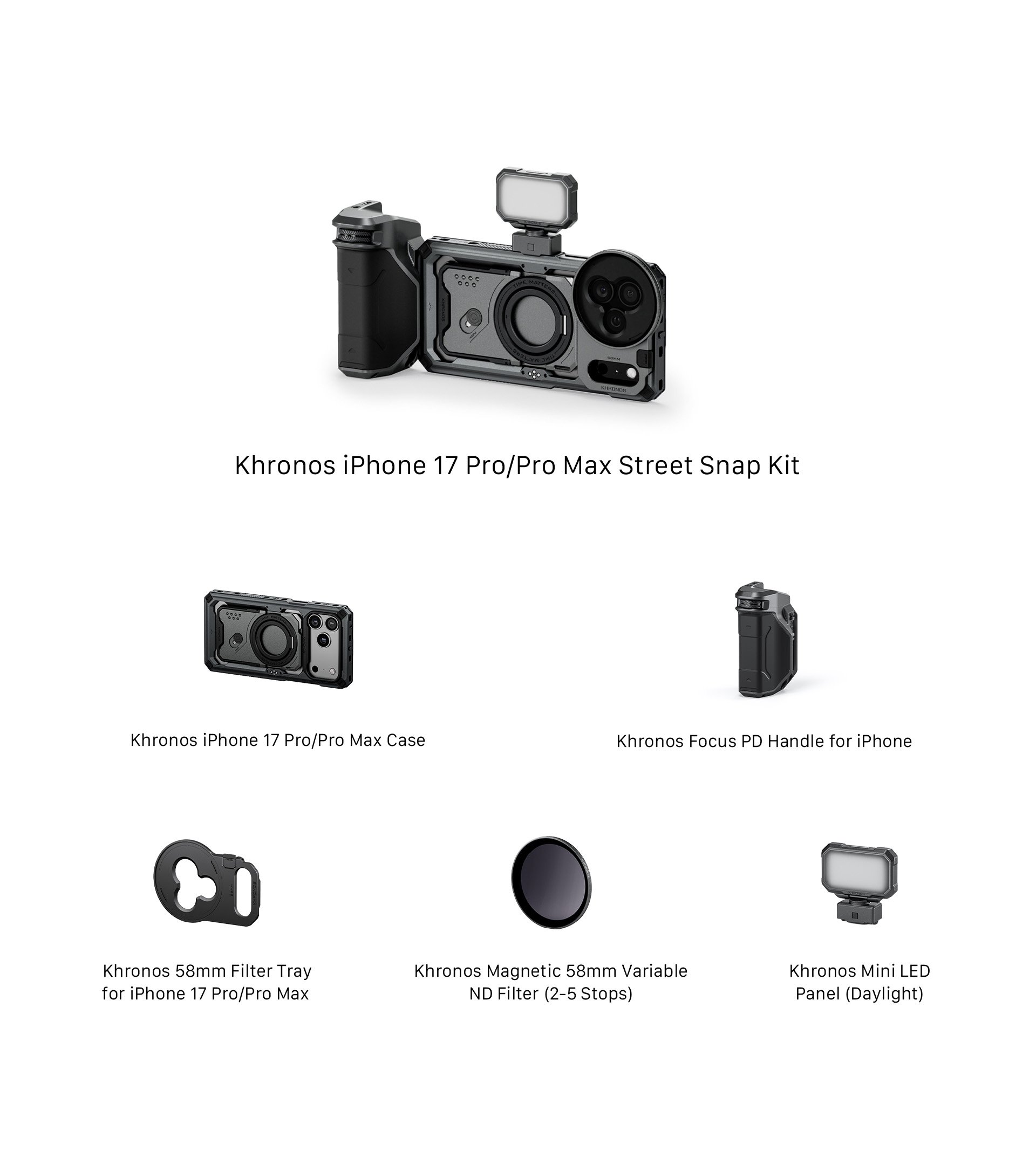 Khronos iPhone 17 Pro/Pro Max Street Snap Kit