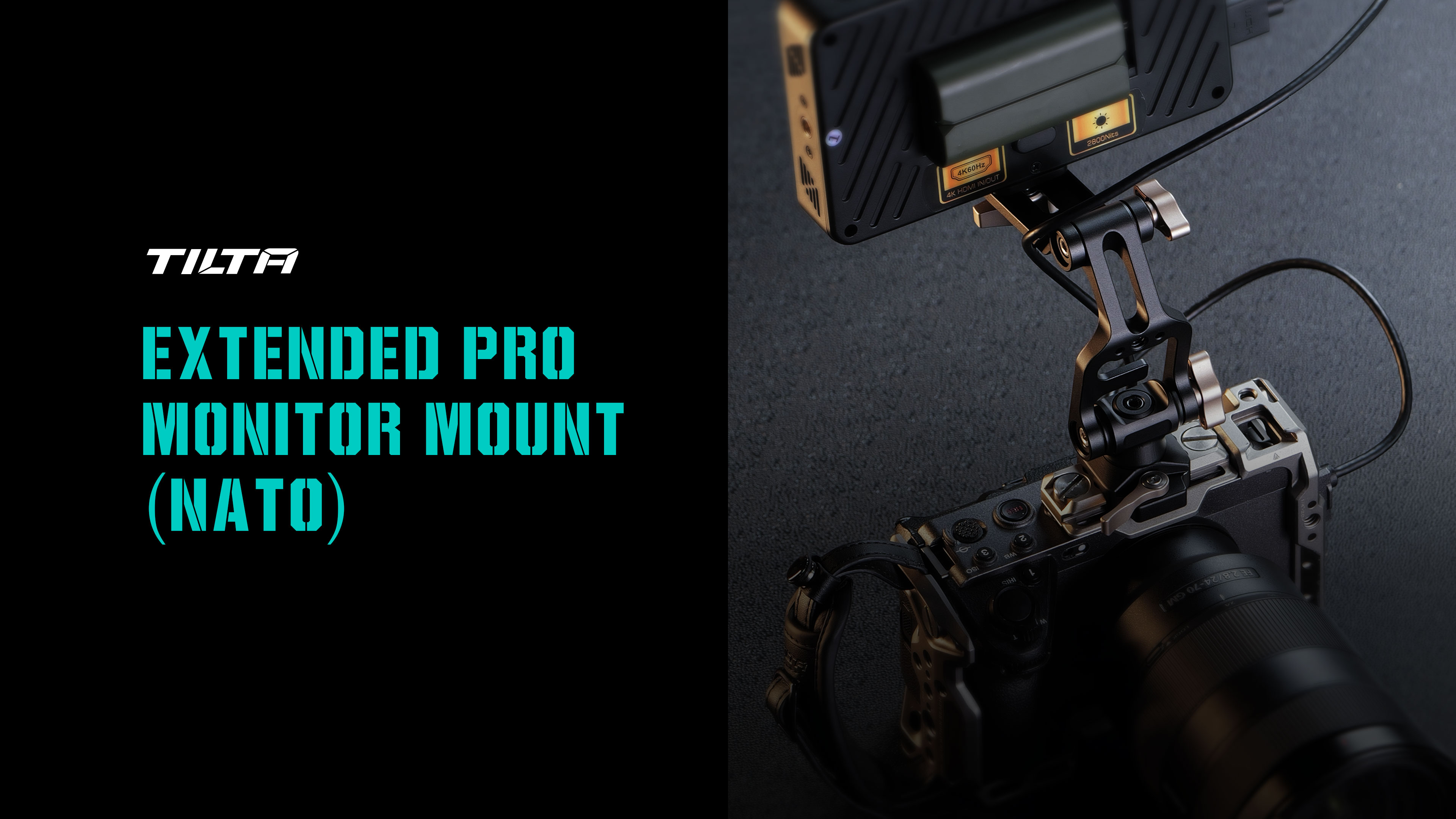 Tilta Extended Pro Monitor Mount (NATO) – Black