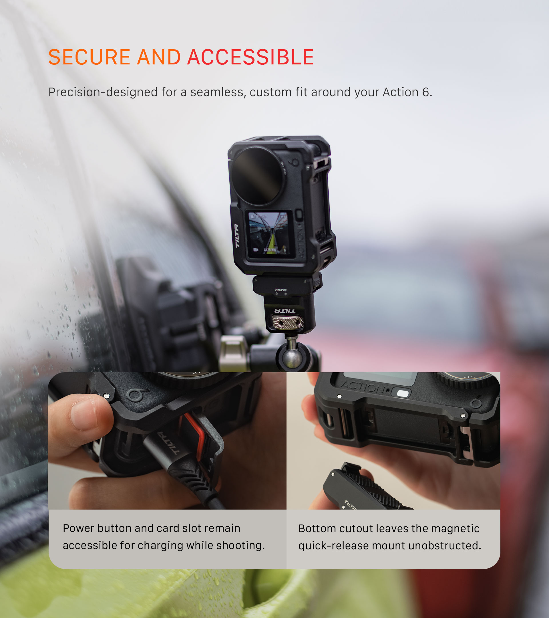 Camera Cage for DJI Osmo Action 6 Base Kit
