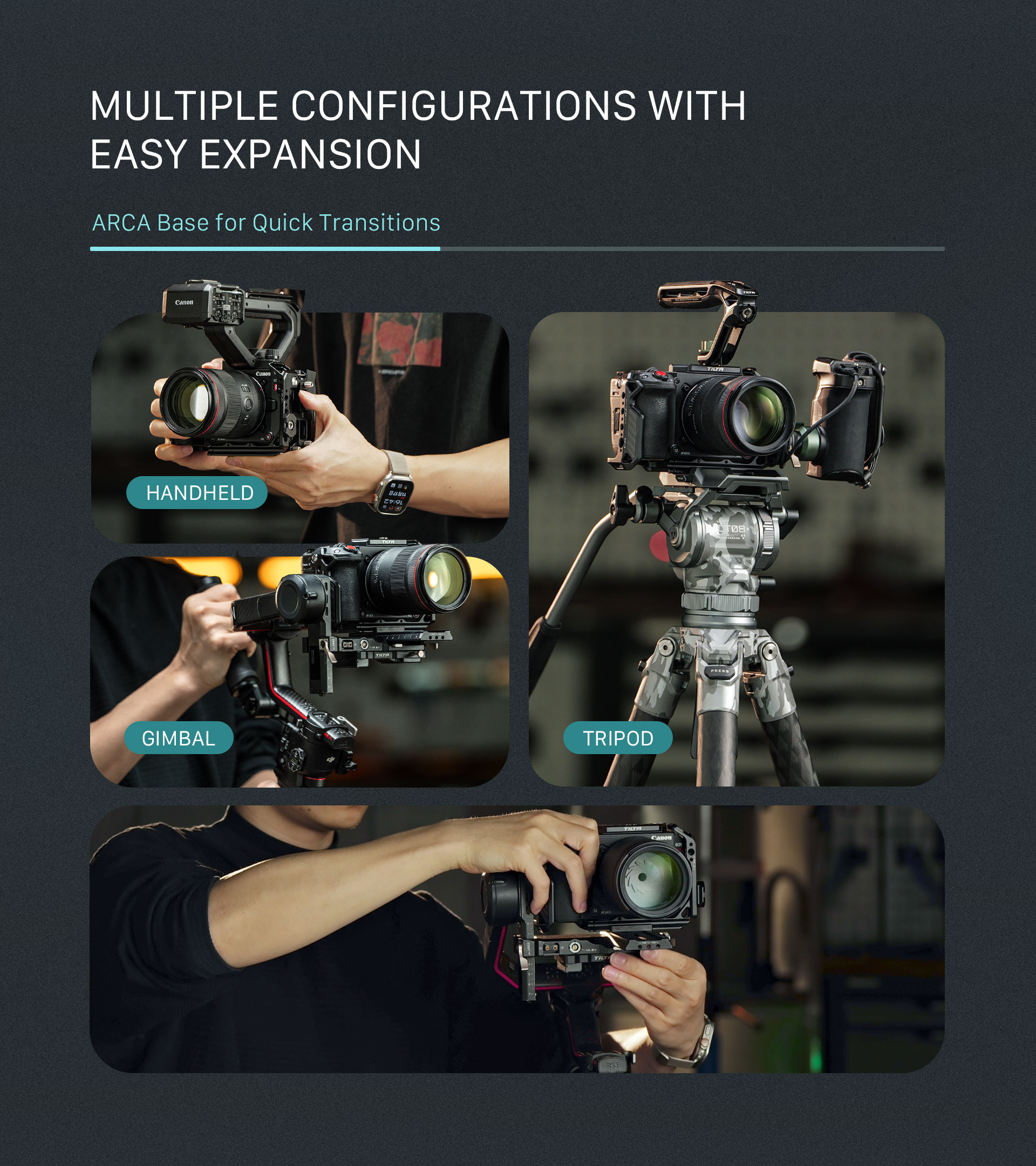 Camera Cage for Canon C50 Pro Kit – Black