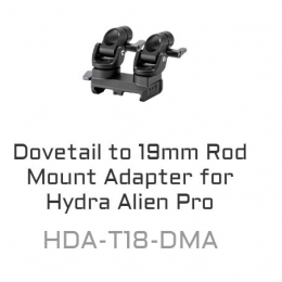 Dovetail to 19mm Rod Mount Adapter for Hydra Alien Pro