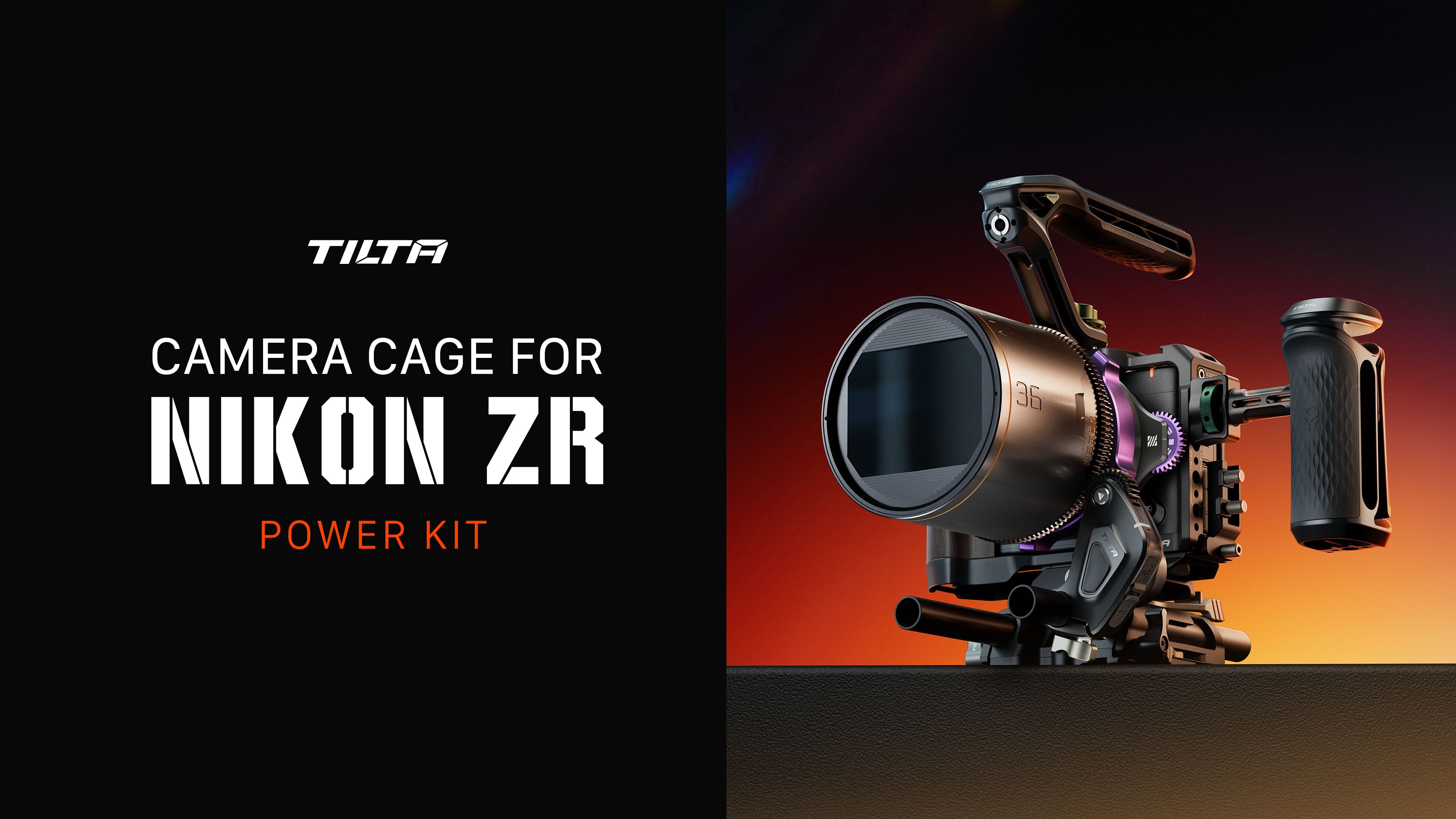 Camera Cage for Nikon ZR Power Kit – Black