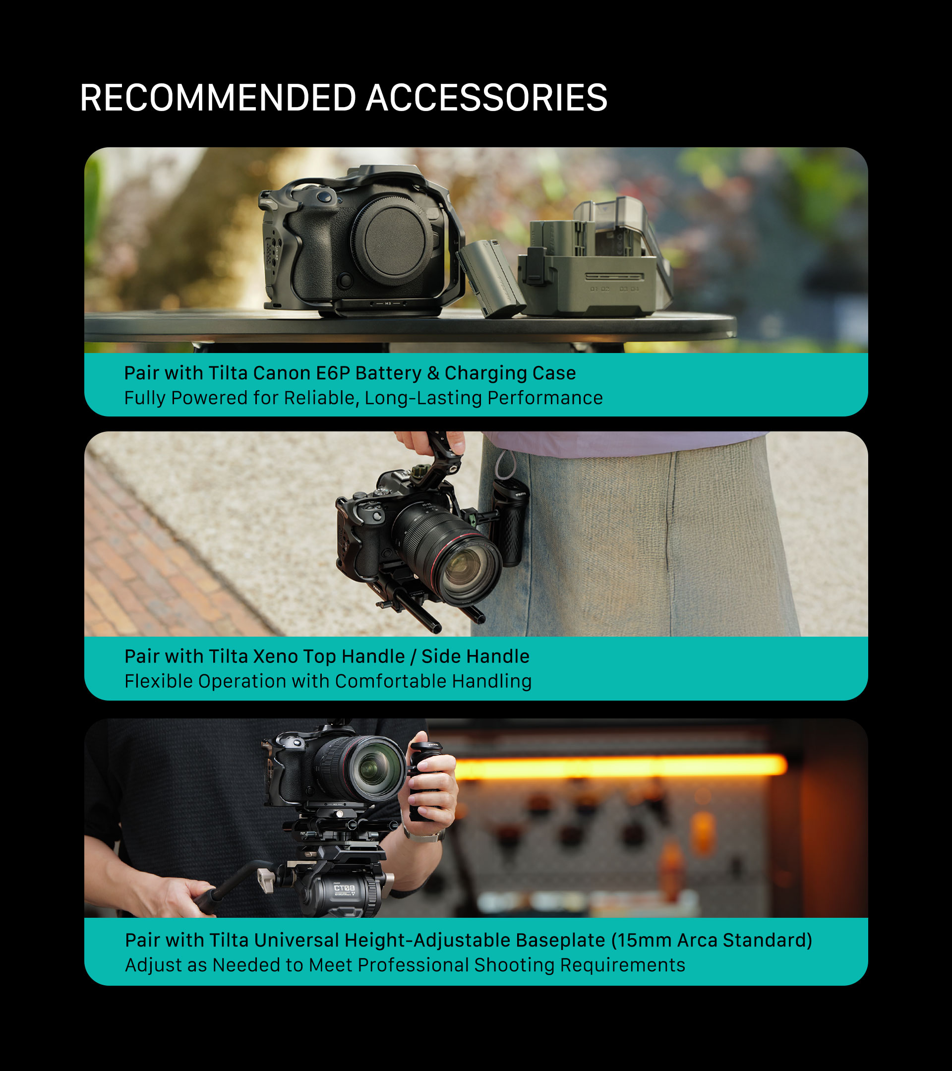 Camera Cage for Canon R6 Mark III Lightweight Kit – Black