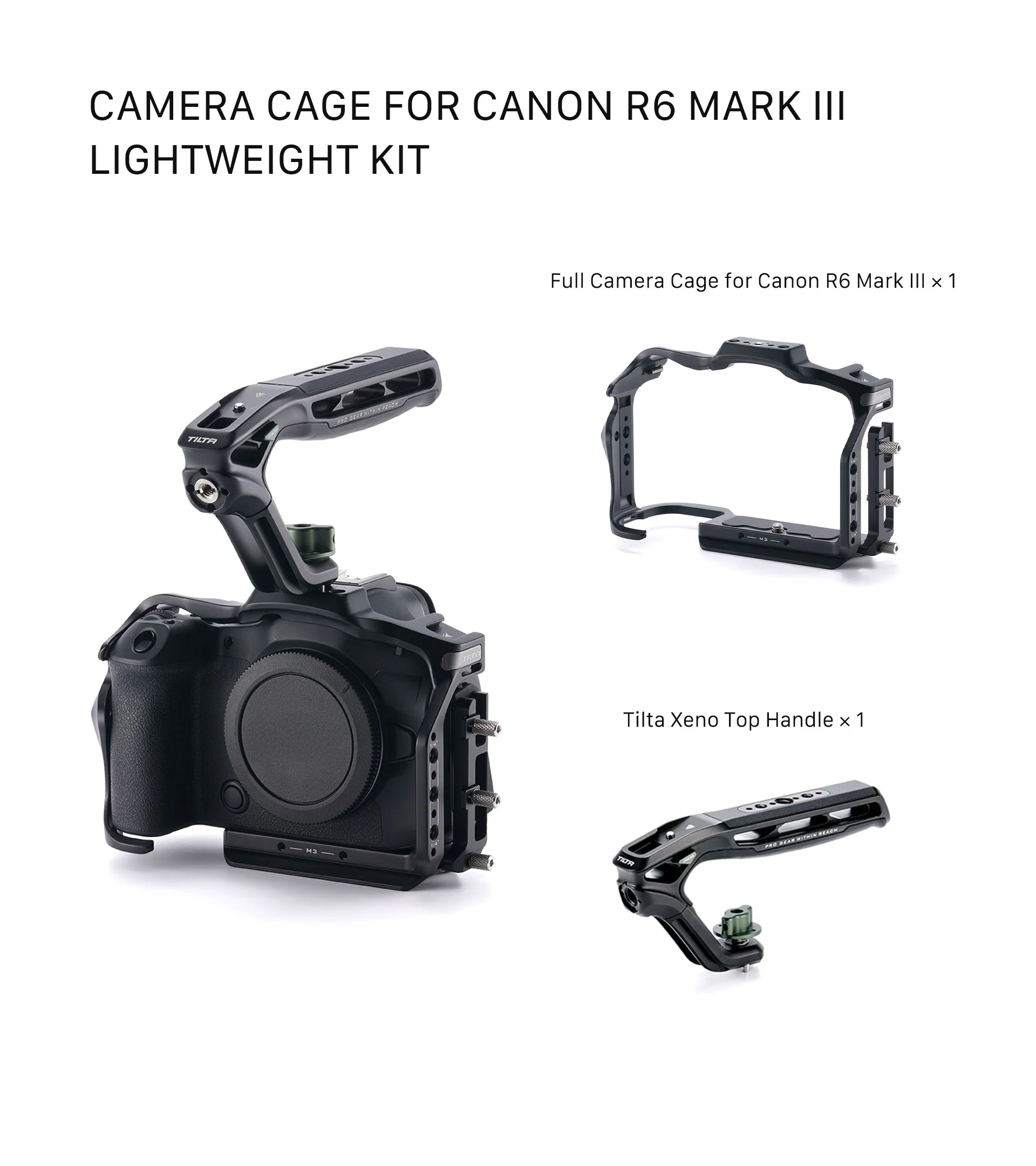 Camera Cage for Canon R6 Mark III Lightweight Kit – Black