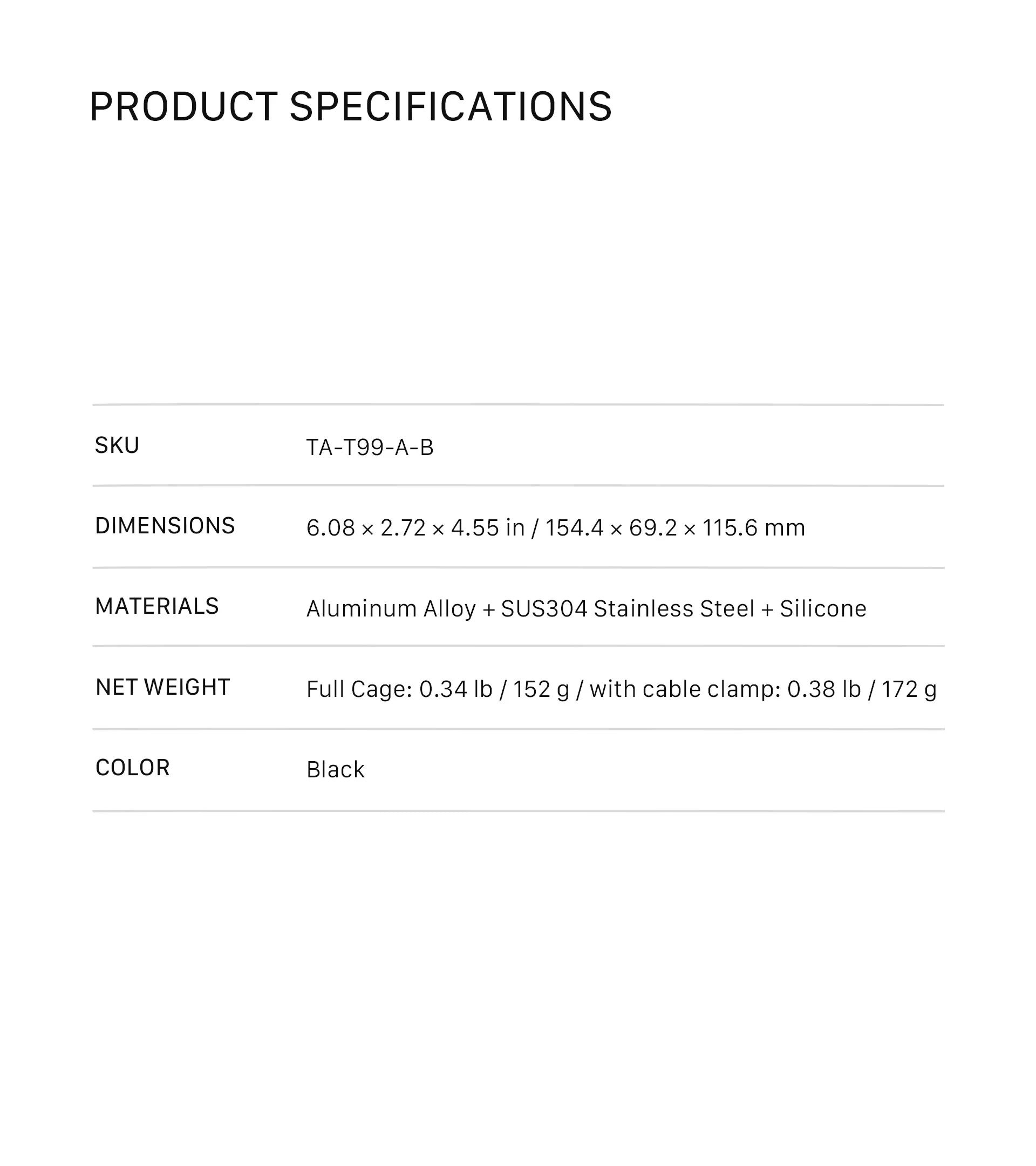 Camera Cage for Canon R6 Mark III Lightweight Kit – Black