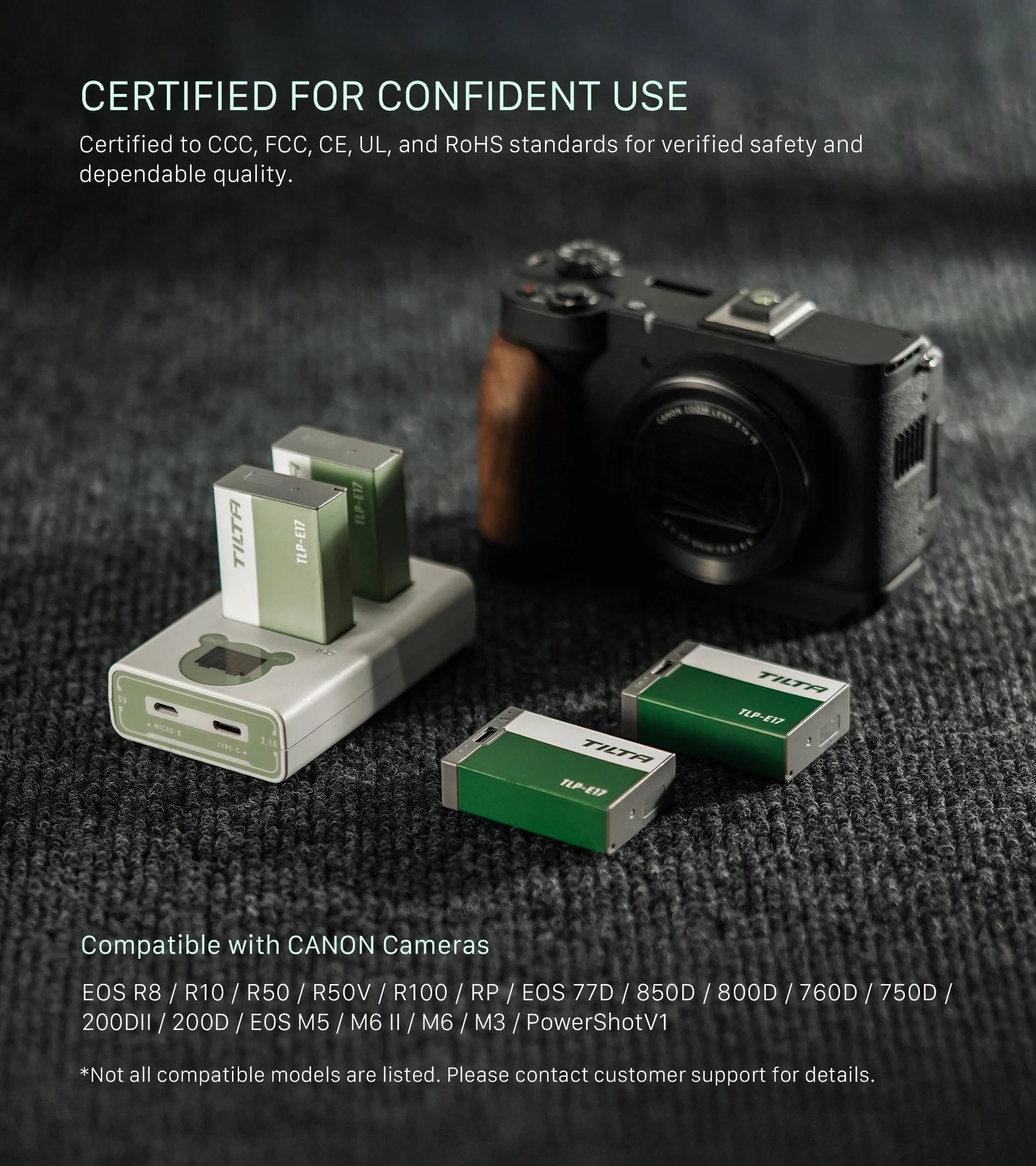 Tilta LP-E17 Battery with USB-C Input (950mAh)