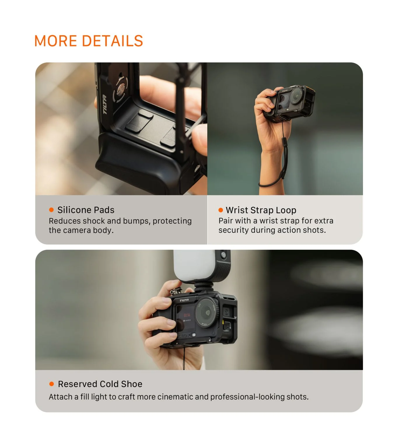 Street Snap Accessories for DJI Osmo Action 6 Camera Cage