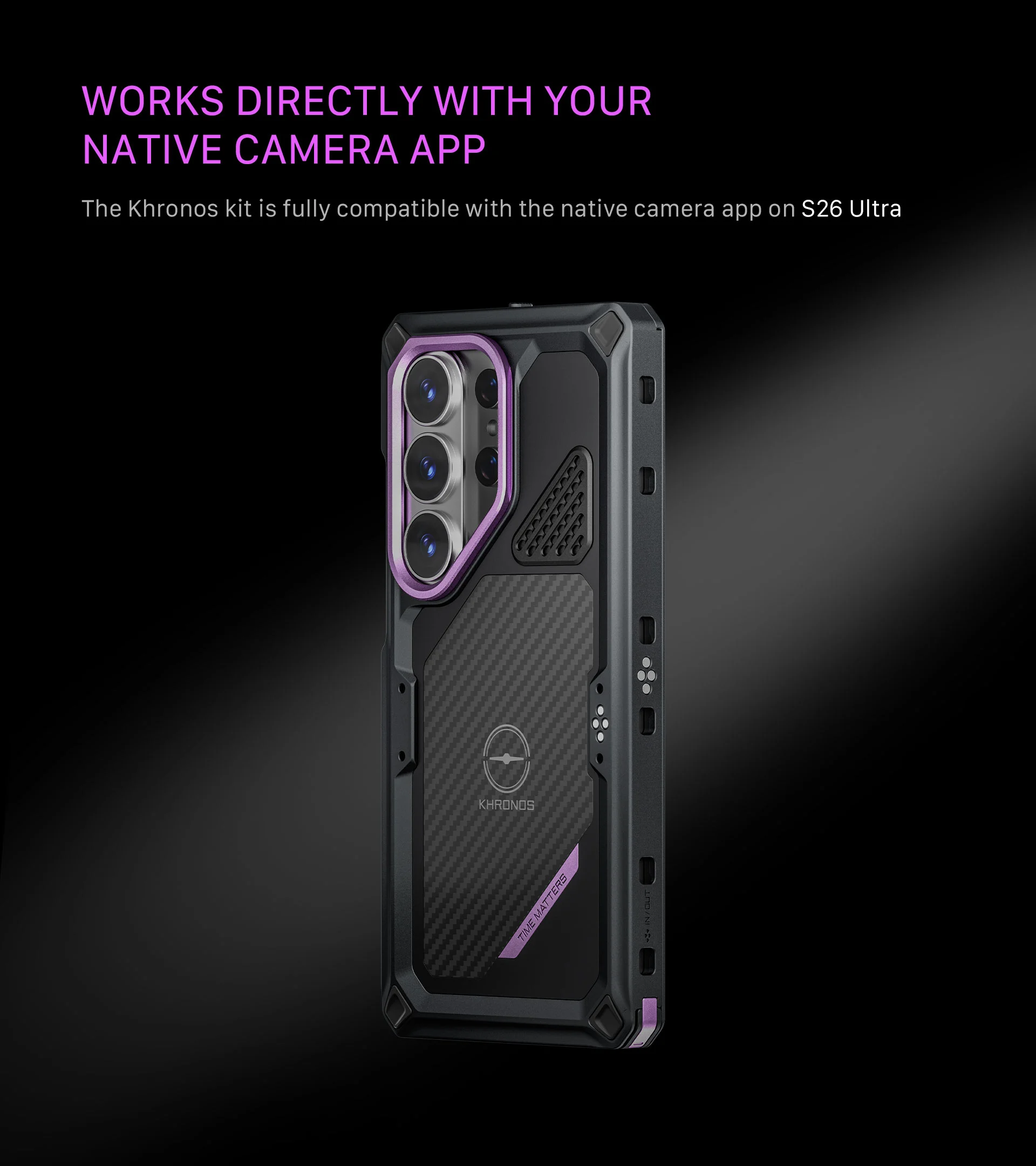 Khronos Galaxy S26 Ultra Case – Space Grey