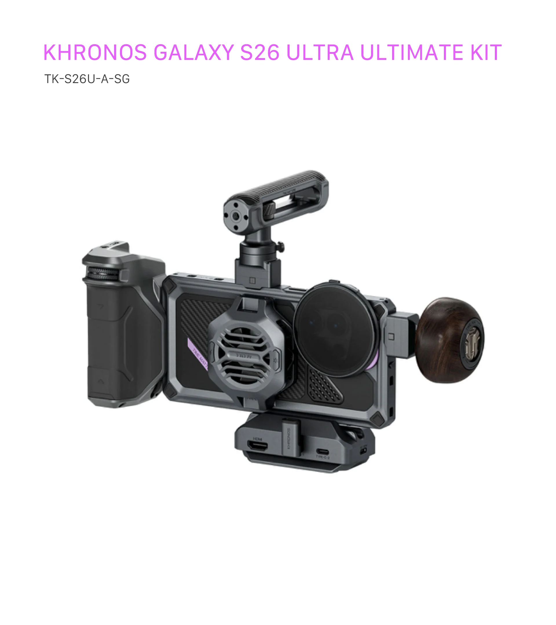 Khronos Galaxy S26 Ultra Ultimate Kit – Space Grey