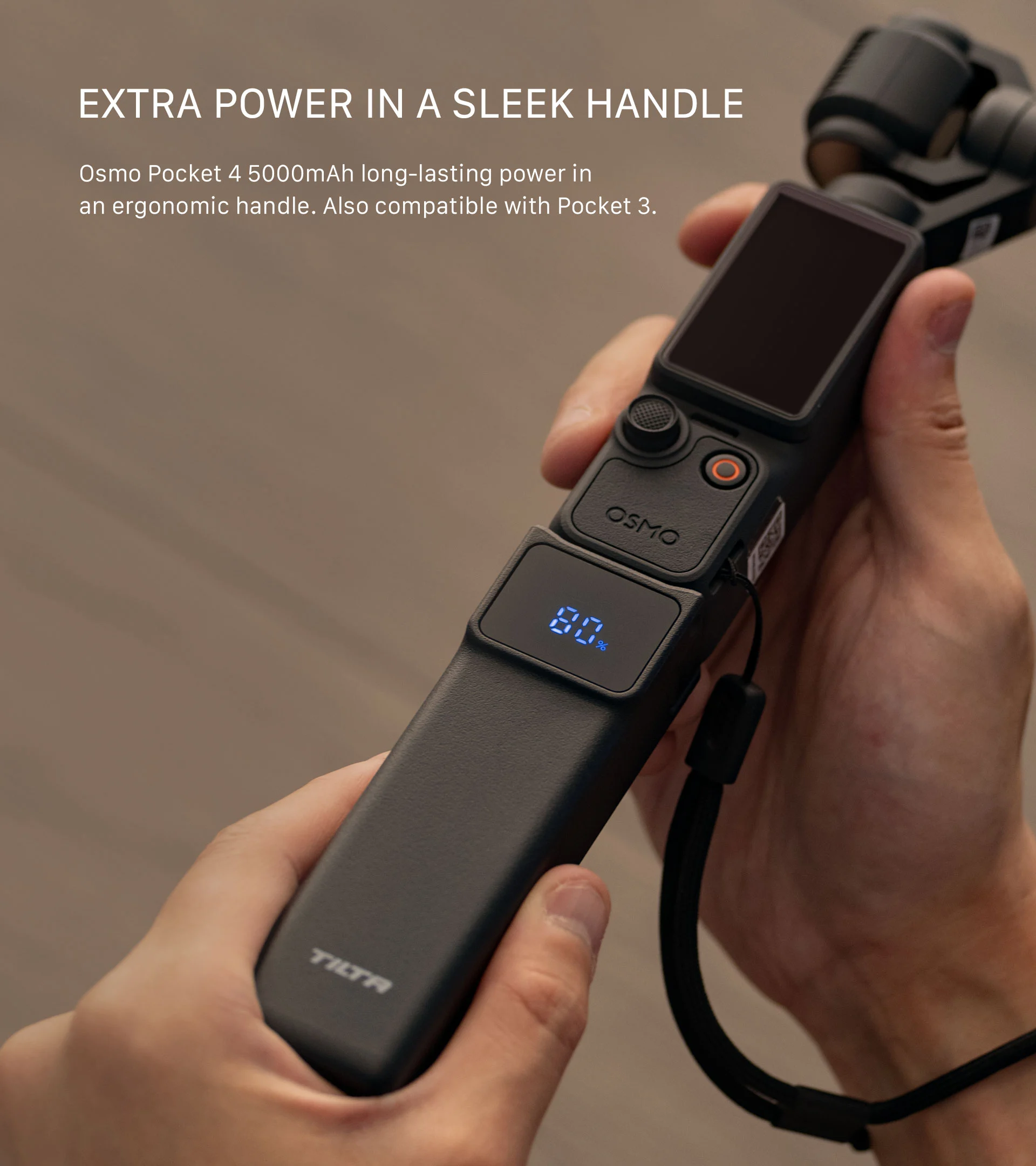 Power Bank portátil para DJI Osmo Pocket 3/4 - Negro