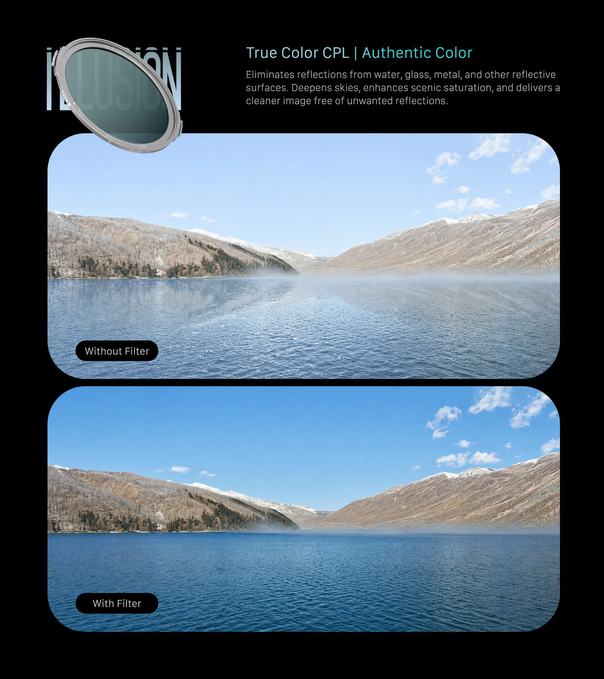 illusion Magnetic Filter Creator Kit (1-5 Stops VND, CPL)