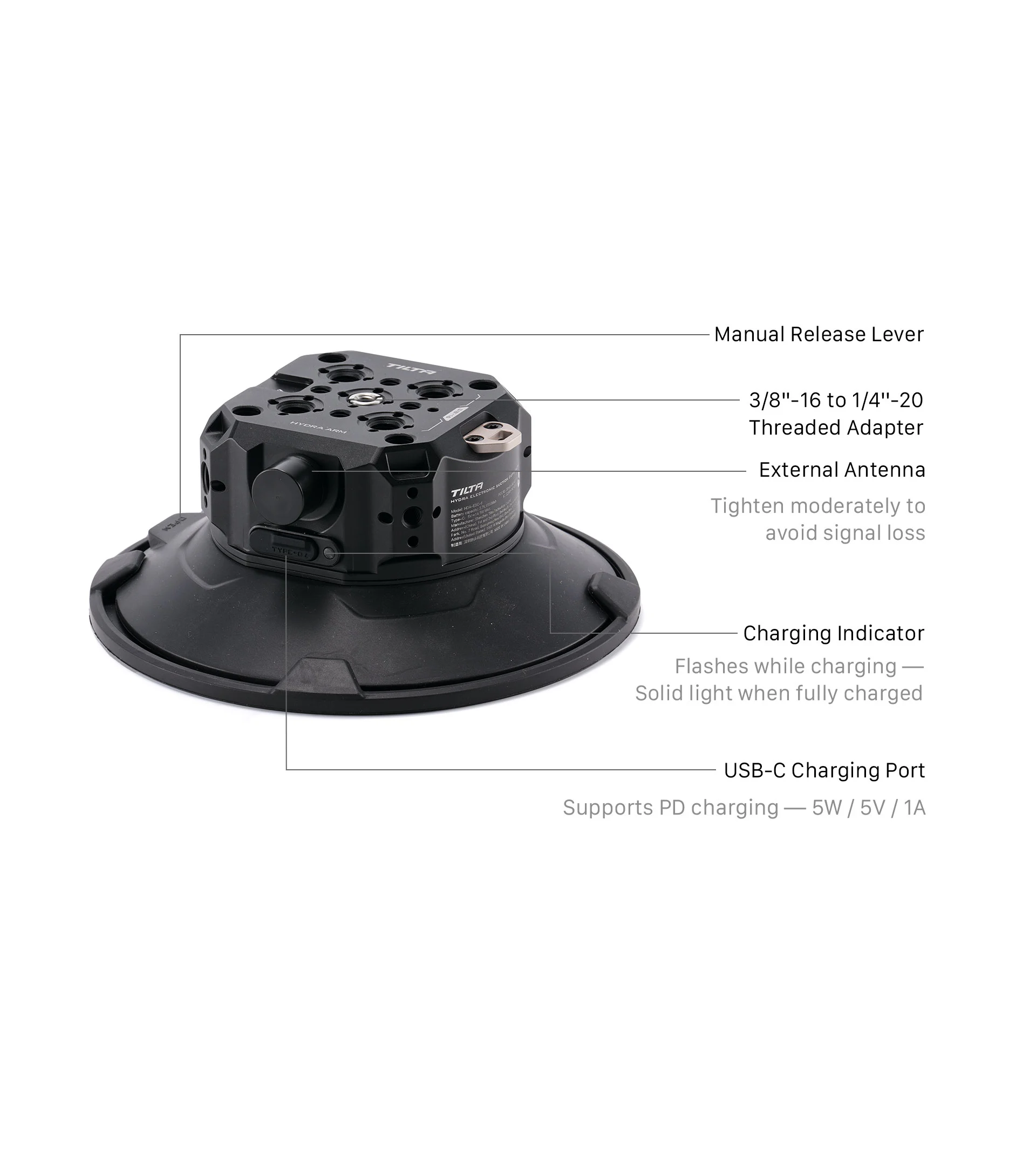 Hydra Electronic Suction Cup (6 Inch)