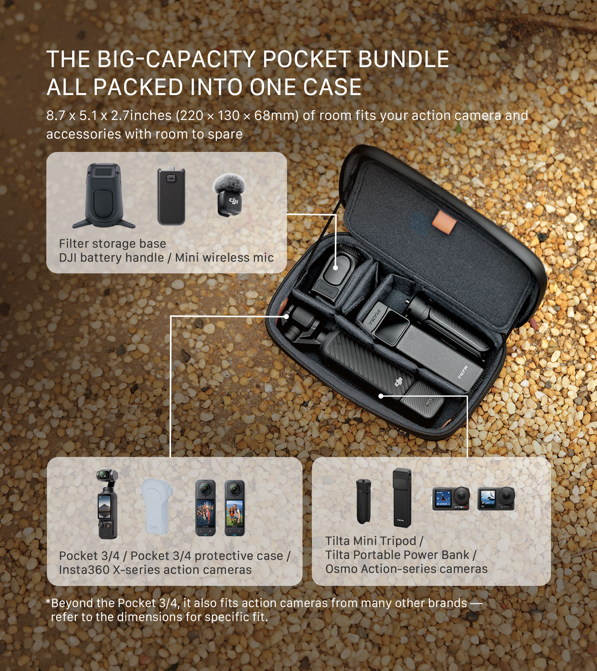 Universal Carrying Case for Action Cameras