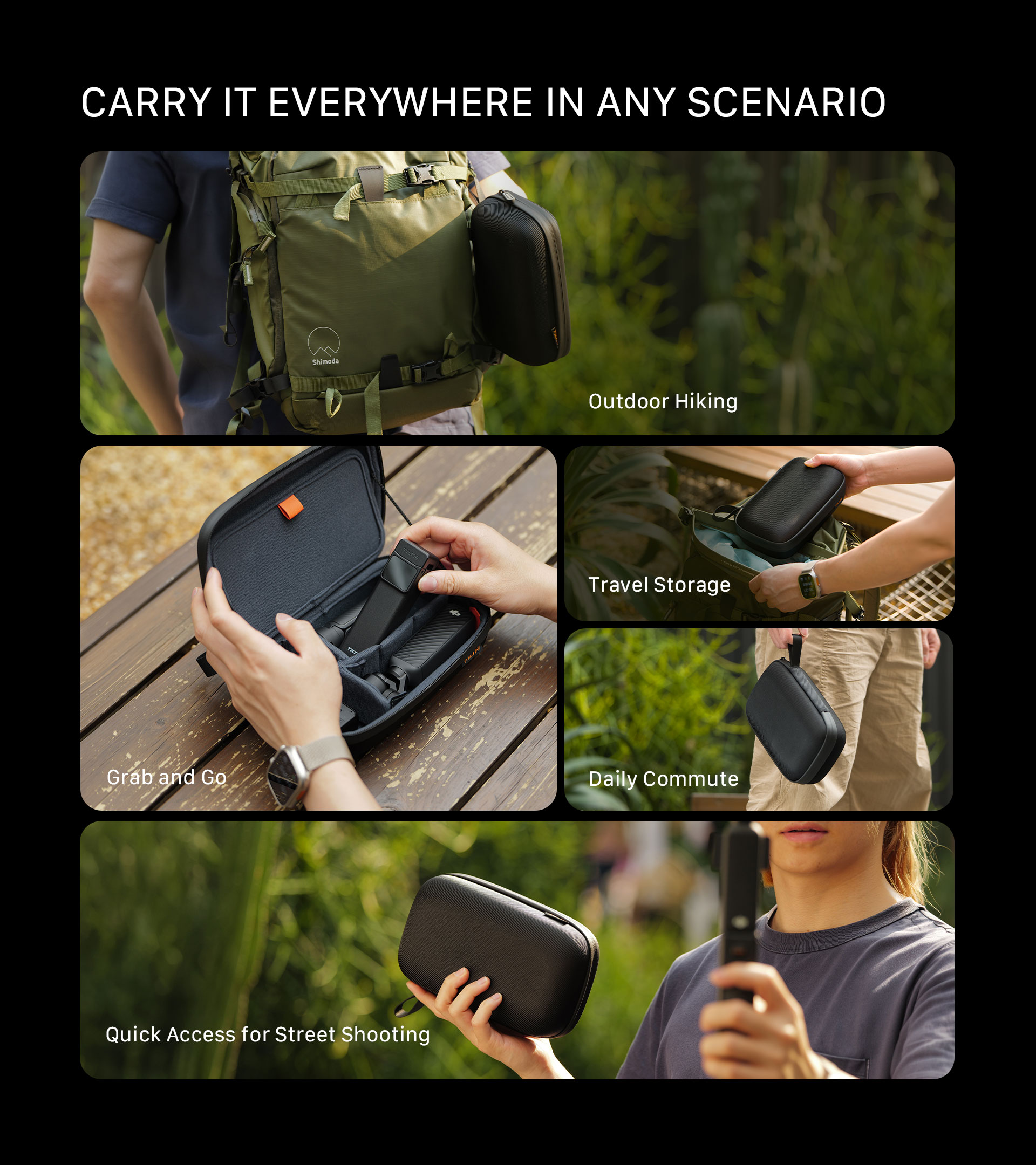 Universal Carrying Case for Action Cameras